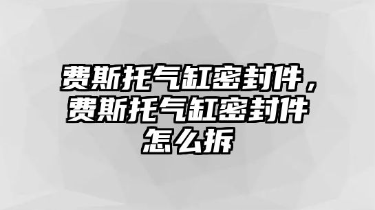 費斯托氣缸密封件，費斯托氣缸密封件怎么拆