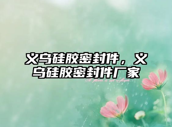 義烏硅膠密封件，義烏硅膠密封件廠家