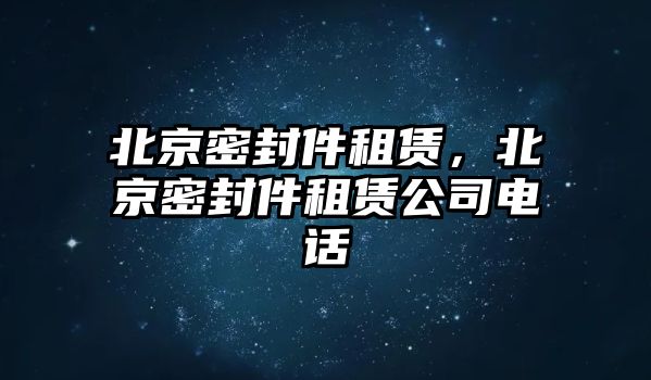 北京密封件租賃，北京密封件租賃公司電話