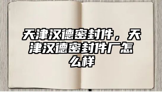 天津漢德密封件，天津漢德密封件廠怎么樣