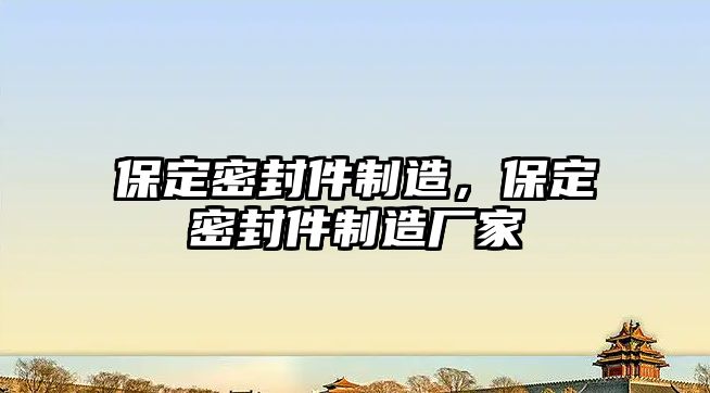 保定密封件制造，保定密封件制造廠家