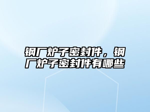 鋼廠爐子密封件，鋼廠爐子密封件有哪些