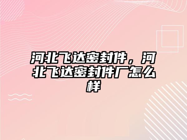 河北飛達密封件，河北飛達密封件廠怎么樣