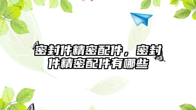 密封件精密配件，密封件精密配件有哪些