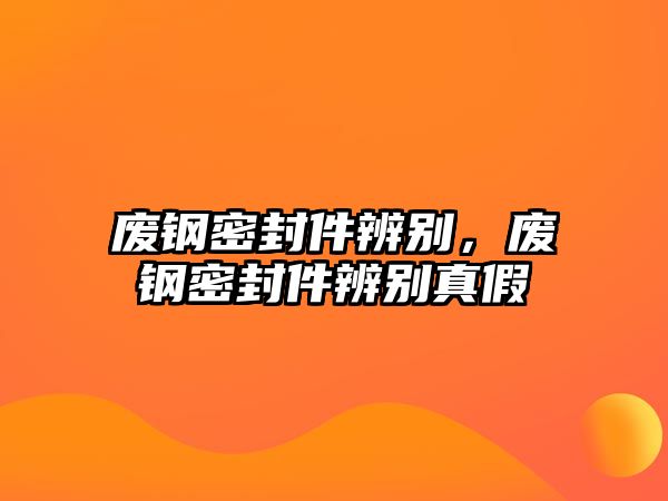 廢鋼密封件辨別，廢鋼密封件辨別真假