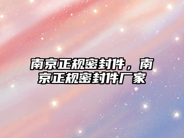 南京正規(guī)密封件，南京正規(guī)密封件廠家