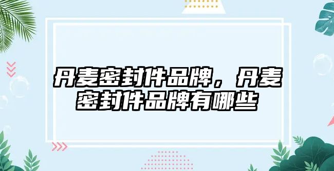 丹麥密封件品牌，丹麥密封件品牌有哪些