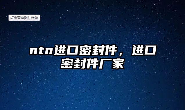 ntn進口密封件，進口密封件廠家