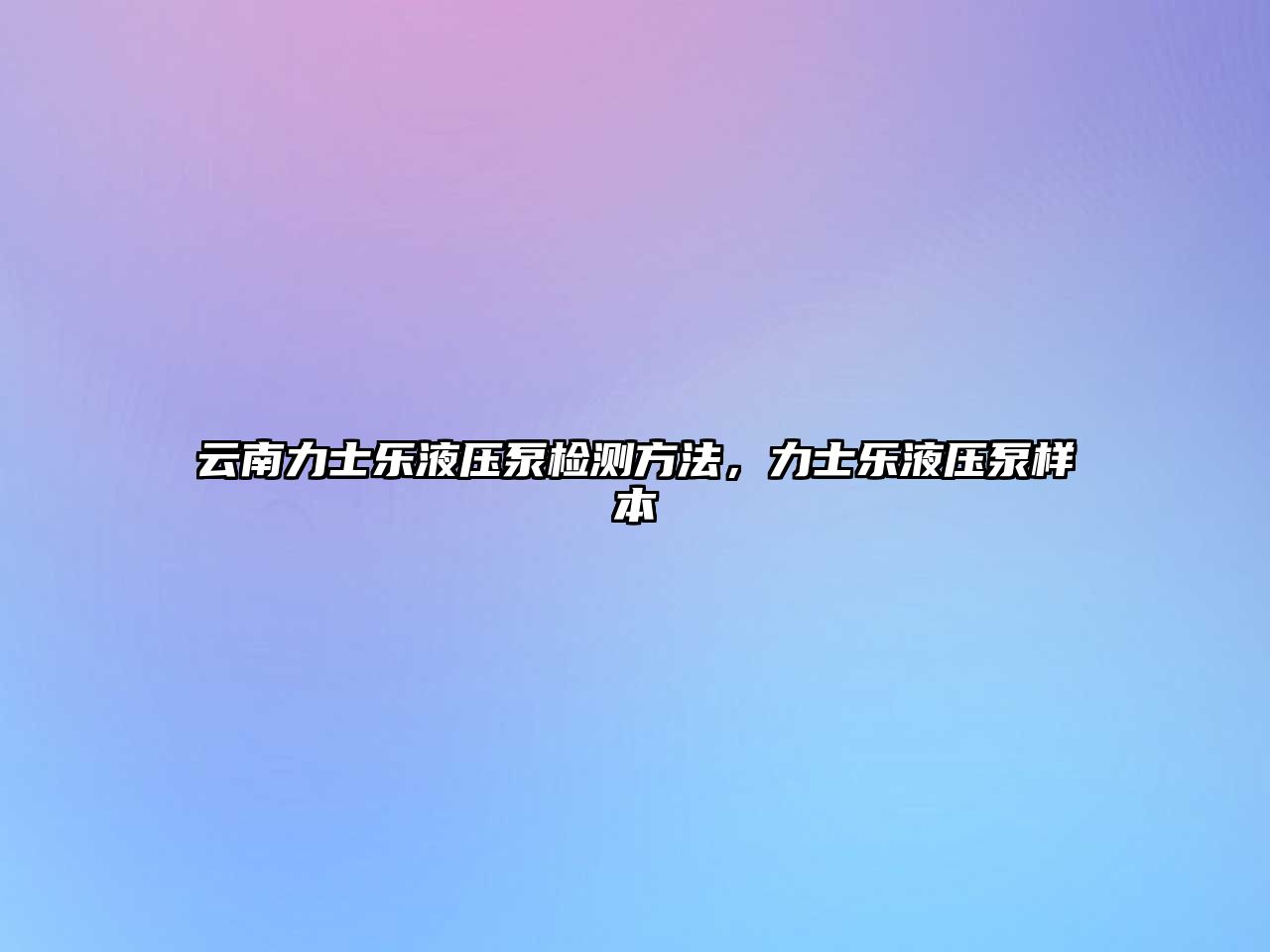 云南力士樂液壓泵檢測方法，力士樂液壓泵樣本