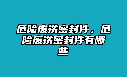 危險(xiǎn)廢鐵密封件，危險(xiǎn)廢鐵密封件有哪些