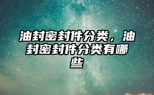 油封密封件分類(lèi)，油封密封件分類(lèi)有哪些