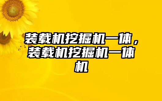 裝載機(jī)挖掘機(jī)一體，裝載機(jī)挖掘機(jī)一體機(jī)